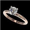 1.06 ctw H-SI/I Diamond Ring 10K Rose Gold - REF-202R5K - SKU:36405