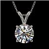 1.30 ctw H-SI/I Diamond Necklace 10K White Gold - REF-270R2K - SKU:36782