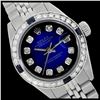 Rolex Ladies Stainless Steel, Diam Dial & Diam/Sapphire Bezel, Sapphire Crystal - REF-431N2A