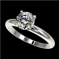 1.55 ctw H-SI/I Diamond Ring 10K White Gold - REF-330F2N - SKU:36437
