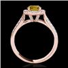 Image 2 : 1.80 ctw SI/I Fancy Intense Yellow Diamond Ring 10K Rose Gold - REF-211W4H - SKU:34068