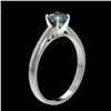 Image 3 : 0.73 ctw Intense Blue Diamond Ring 10K White Gold - REF-70N5A - SKU:36485