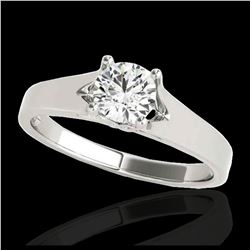 1 ctw H-SI/I Diamond Solitaire Ring 10K White Gold - REF-184Y3X - SKU:35155