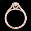 Image 2 : 1.50 ctw H-SI/I Diamond Solitaire Ring 10K Rose Gold - REF-327M3F - SKU:35535