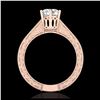 1 ctw VS/SI Diamond Solitaire Art Deco Ring 18K Rose Gold - REF-330Y2X - SKU:36927