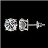 Image 2 : 2 ctw H-SI/I Diamond Stud Earrings 10K White Gold - REF-367V5Y - SKU:33080