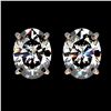 Image 1 : 2.50 ctw VS/SI Oval Diamond Stud Earrings 10K Rose Gold - REF-735R2K - SKU:33112