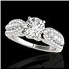 Image 1 : 1.70 ctw H-SI/I Diamond Solitaire Ring 10K White Gold - REF-135H2M - SKU:35259