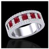 Image 2 : 2.34 ctw Ruby & VS/SI Diamond Ring 10K White Gold - REF-70W9H - SKU:20826