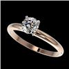 Image 1 : 0.78 ctw H-SI/I Diamond Ring 10K Rose Gold - REF-97M5F - SKU:36389