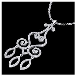 1.60 ctw VS/SI Diamond Necklace 14K White Gold - REF-138F5N - SKU:22419