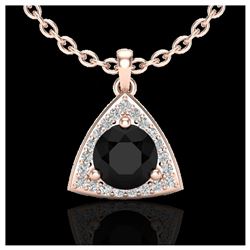 1.75 ctw VS/SI Diamond Necklace 14K Rose Gold - REF-76R4K - SKU:20518