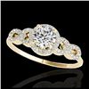 Image 1 : 1.33 ctw H-SI/I Diamond Solitaire Ring 10K Yellow Gold - REF-190X9R - SKU:35315