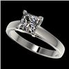 Image 1 : 1.25 ctw VS/SI Princess Diamond Ring 10K White Gold - REF-372M3F - SKU:33013