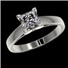 Image 2 : 1.25 ctw VS/SI Princess Diamond Ring 10K White Gold - REF-372M3F - SKU:33013