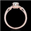 Image 2 : 1.36 ctw H-SI/I Diamond Solitaire Ring 10K Rose Gold - REF-126V8Y - SKU:35323