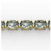 Image 1 : 20 ctw Aquamarine Eternity Bracelet 14K Yellow Gold - REF-178R2K - SKU:23386