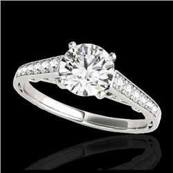1.35 ctw H-SI/I Diamond Solitaire Ring 10K White Gold - REF-117A3V - SKU:34907