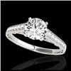1.35 ctw H-SI/I Diamond Solitaire Ring 10K White Gold - REF-117A3V - SKU:34907