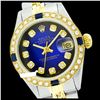 Image 1 : Rolex Men's Two Tone 14K Gold/SS, QuickSet, Diam Dial & Diam/Sapphire Bezel - REF-557A6N
