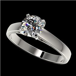 1.26 ctw H-SI/I Diamond Ring 10K White Gold - REF-255W2H - SKU:36528