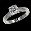 Image 2 : 1.26 ctw H-SI/I Diamond Ring 10K White Gold - REF-255W2H - SKU:36528