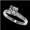 1 ctw VS/SI Cushion Cut Diamond Ring 10K White Gold - REF-297K2W - SKU:32997