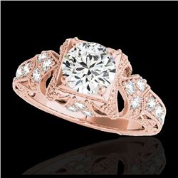 1.25 ctw H-SI/I Diamond Solitaire Ring 10K Rose Gold - REF-160W9H - SKU:34667
