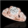 Image 1 : 1.25 ctw H-SI/I Diamond Solitaire Ring 10K Rose Gold - REF-160W9H - SKU:34667