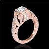Image 2 : 1.25 ctw H-SI/I Diamond Solitaire Ring 10K Rose Gold - REF-160W9H - SKU:34667