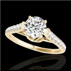 1.46 ctw H-SI/I Diamond Solitaire Ring 10K Yellow Gold - REF-182F7N - SKU:34963