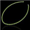 Image 2 : 61.85 ctw Peridot & VS/SI Diamond Necklace Gold 10K White Gold - REF-395Y8X - SKU:29513