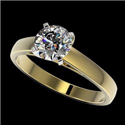 1.29 ctw H-SI/I Diamond Ring 10K Yellow Gold - REF-255M2F - SKU:36536
