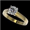 Image 1 : 1.29 ctw H-SI/I Diamond Ring 10K Yellow Gold - REF-255M2F - SKU:36536