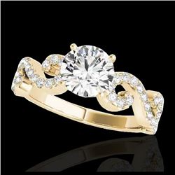 1.40 ctw H-SI/I Diamond Solitaire Ring 10K Yellow Gold - REF-163M6F - SKU:35243