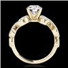 Image 2 : 1.40 ctw H-SI/I Diamond Solitaire Ring 10K Yellow Gold - REF-163M6F - SKU:35243