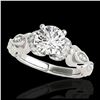 Image 1 : 1.20 ctw H-SI/I Diamond Solitaire Ring 10K White Gold - REF-121K4W - SKU:34675