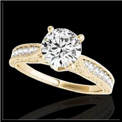 1.50 ctw H-SI/I Diamond Solitaire Ring 10K Yellow Gold - REF-166K4W - SKU:34731