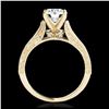 Image 2 : 1.50 ctw H-SI/I Diamond Solitaire Ring 10K Yellow Gold - REF-166K4W - SKU:34731