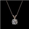 Image 3 : 1.26 ctw H-SI/I Diamond Necklace 10K Rose Gold - REF-270Y2X - SKU:36774