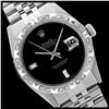 Image 1 : Rolex Men's Stainless Steel, QuickSet, Diam Dial with Pyrimid Diam Bezel  - REF-521W5H