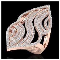 2 ctw VS/SI Diamond Ring 14K Rose Gold - REF-180F9N - SKU:20868