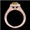 Image 2 : 1.70 ctw SI/I Fancy Intense Yellow Diamond Ring 10K Rose Gold - REF-218Y2X - SKU:33732