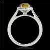 Image 2 : 1.93 ctw SI/I Fancy Intense Yellow Diamond Ring 10K White Gold - REF-231N8A - SKU:33524