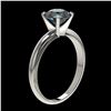 Image 3 : 1.52 ctw Intense Blue Diamond Ring 10K White Gold - REF-180M2F - SKU:36445