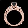 Image 2 : 1.38 ctw VS Black Diamond Solitaire Ring 10K Rose Gold - REF-47X7R - SKU:34643