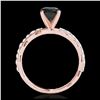 Image 2 : 1.40 ctw VS Black Diamond Solitaire Ring 10K Rose Gold - REF-42Y2X - SKU:34875