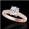 Image 1 : 1.25 ctw H-SI/I Diamond Solitaire Ring 10K Rose Gold - REF-118A6V - SKU:34739