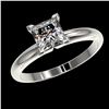Image 2 : 1.25 ctw VS/SI Princess Diamond Ring 10K White Gold - REF-372N3A - SKU:32916