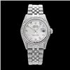 Image 2 : Rolex Ladies Stainless Steel, Diamond Dial & Diamond Bezel, Sapphire Crystal - REF-434W4H